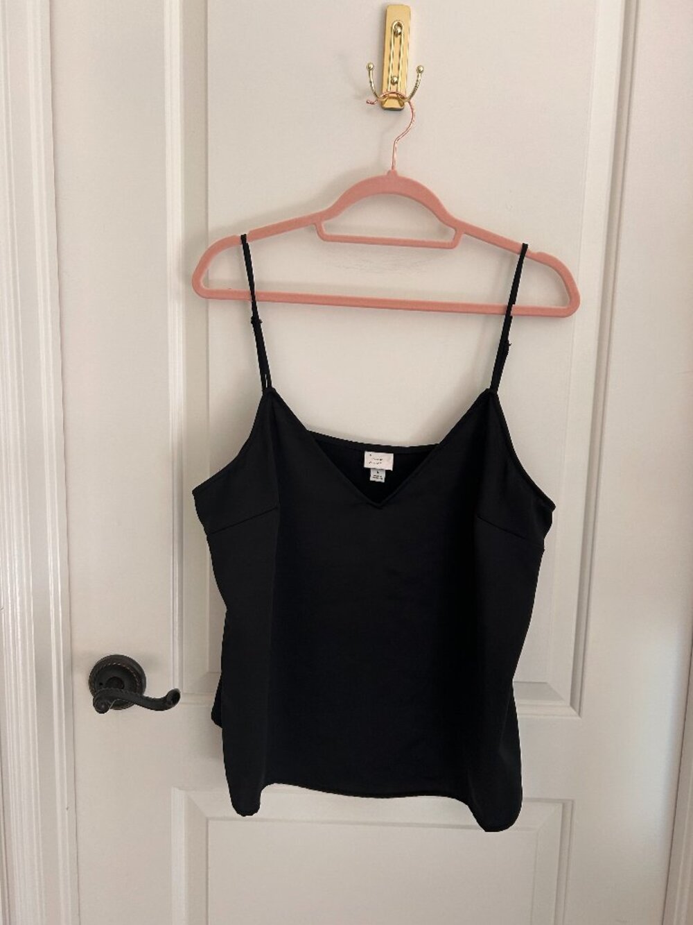 Target Black Satin Tank Top